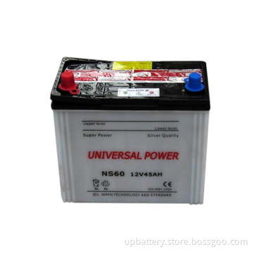 High Quality Auto Car Battery 46b24r Ns60 12V 45ah